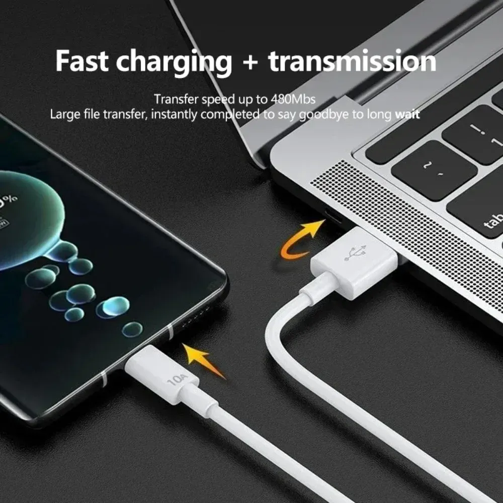 Câble de charge rapide USB-C 120 W 10 A pour Samsung, Xiaomi et Huawei, 0,25 à 2 m 3