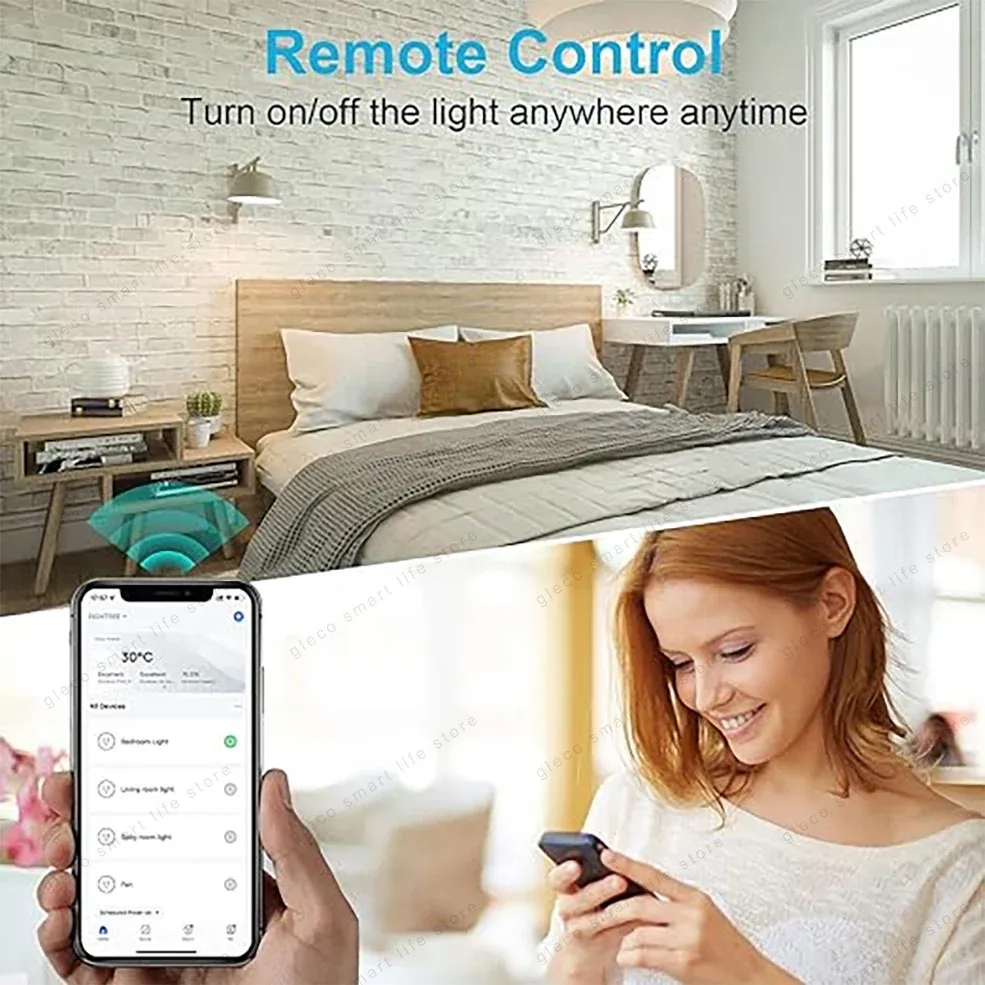 Prise intelligente Wi-Fi Tuya, contrôle à distance