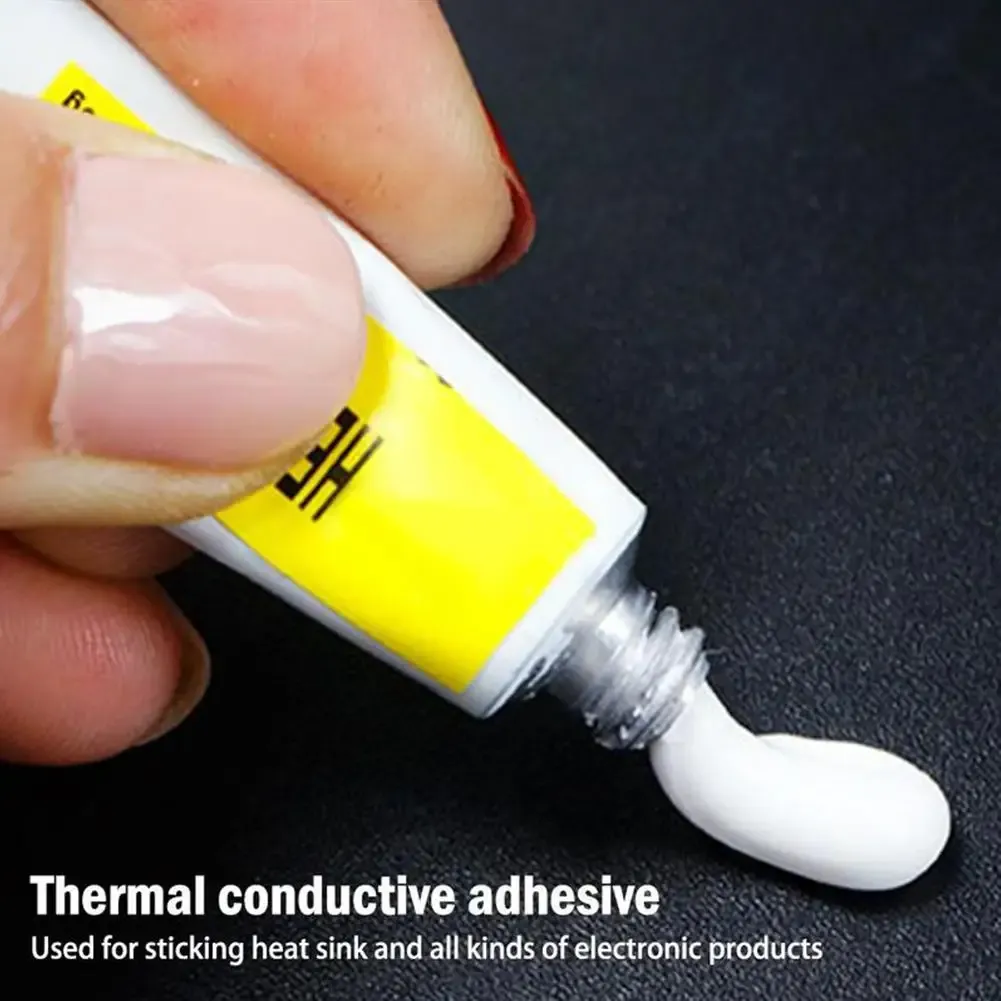Pâte thermique adhésive en silicone, usage sur dissipateur de chaleur