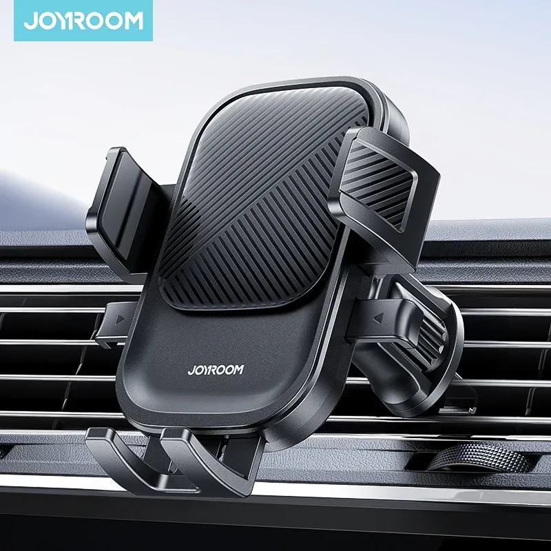Joyroom Support de téléphone universel pour voiture, rotation à 360°, fixation sur grille d'aération, compatible iPhone, Samsung, Xiaomi et Huawei