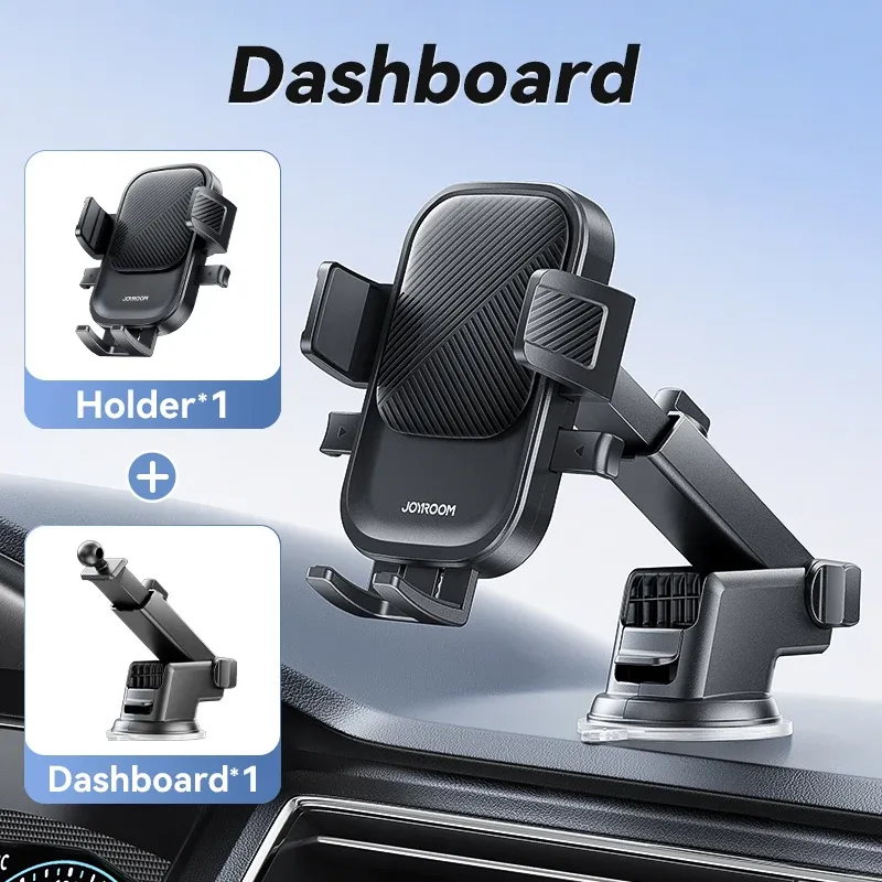 Joyroom Support de téléphone universel pour voiture, rotation à 360°, fixation sur grille d'aération, compatible iPhone, Samsung, Xiaomi et Huawei 7