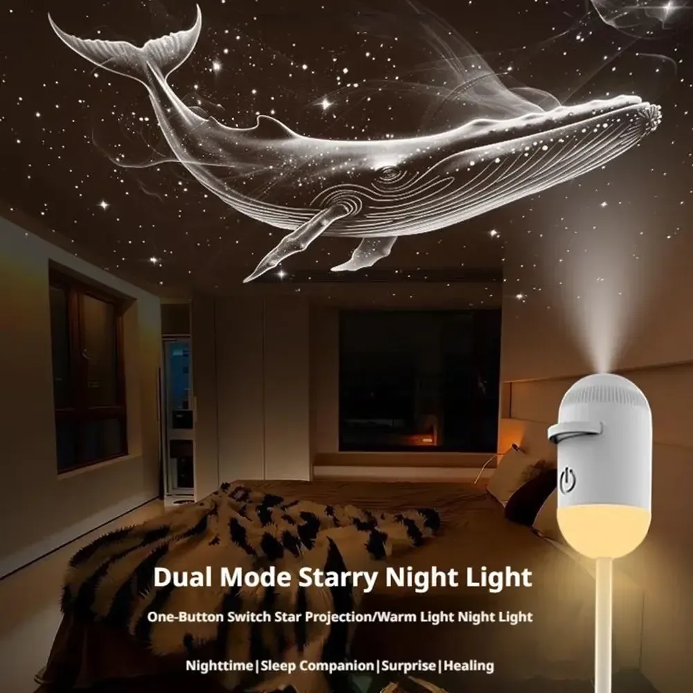 Mini projecteur d'étoiles USB 2 en 1 avec 12 films, ambiance ciel étoilé pour la maison et la voiture 3