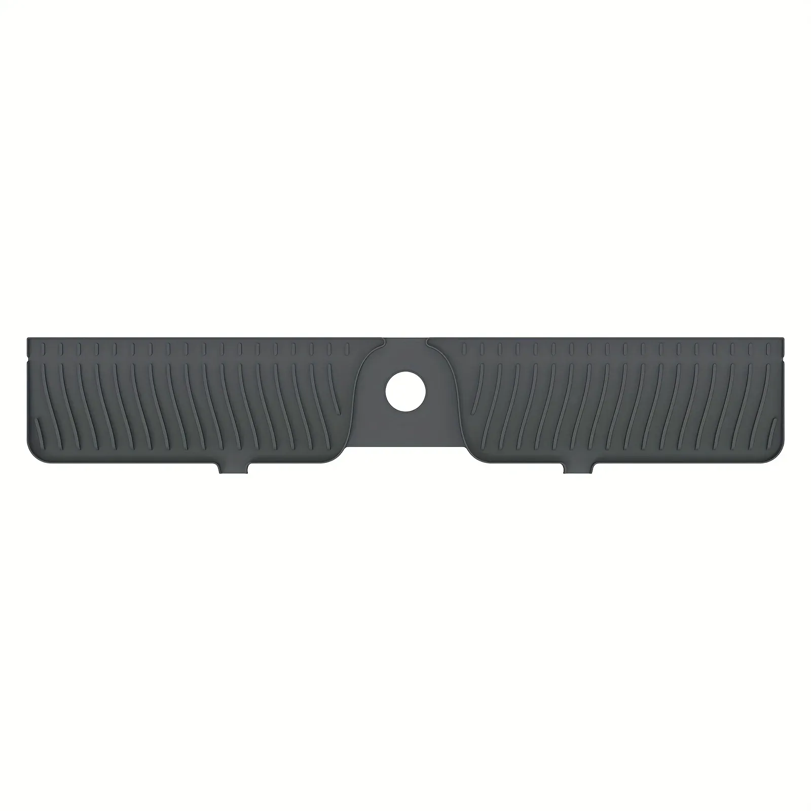 Support de robinet d'évier de cuisine de 30 pouces avec protection anti-éclaboussures, porte-éponge et plateau à savon – Accessoire pour évier de 76 cm environ 6