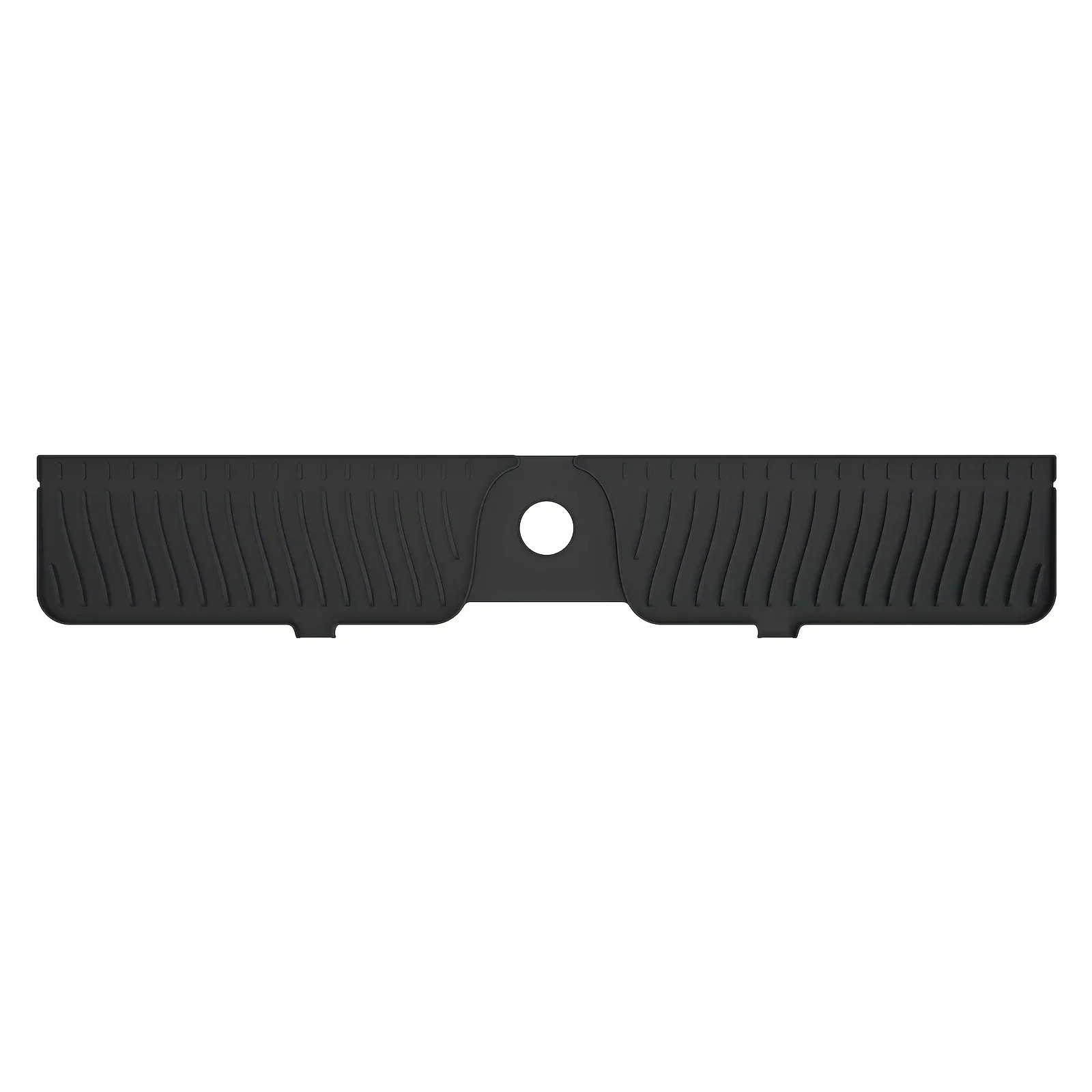 Support de robinet d'évier de cuisine de 30 pouces avec protection anti-éclaboussures, porte-éponge et plateau à savon – Accessoire pour évier de 76 cm environ 7