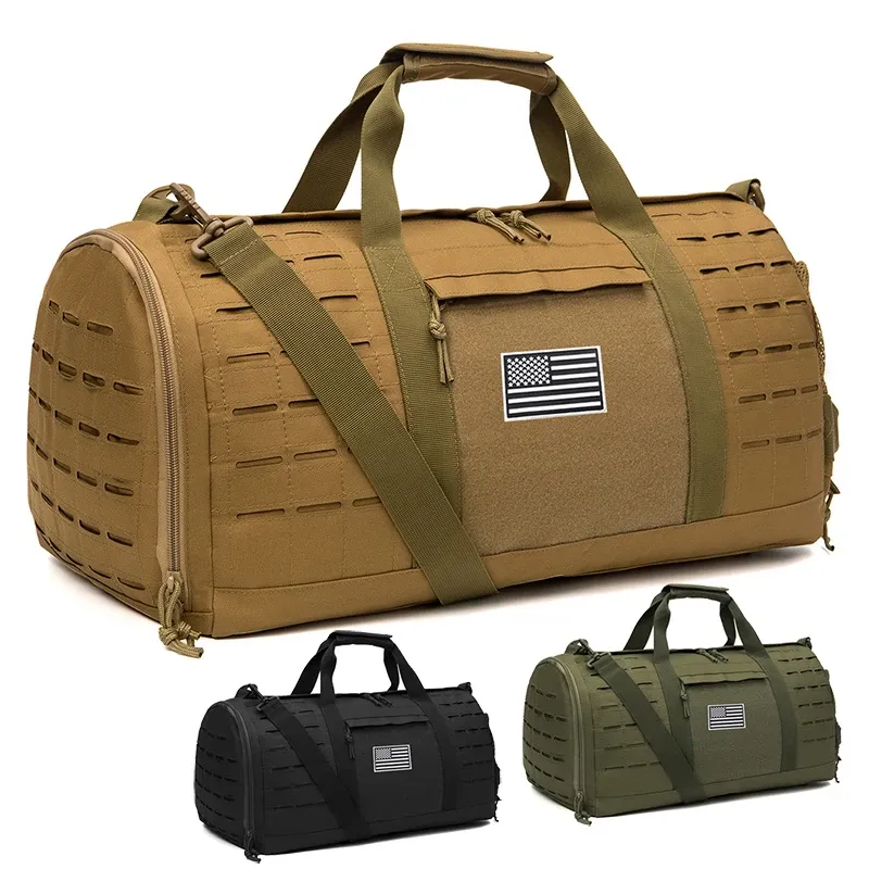 Sac de sport tactique 40 L pour homme avec compartiment chaussures, idéal pour l'entraînement, le basket-ball et les week-ends en plein air - Image 1