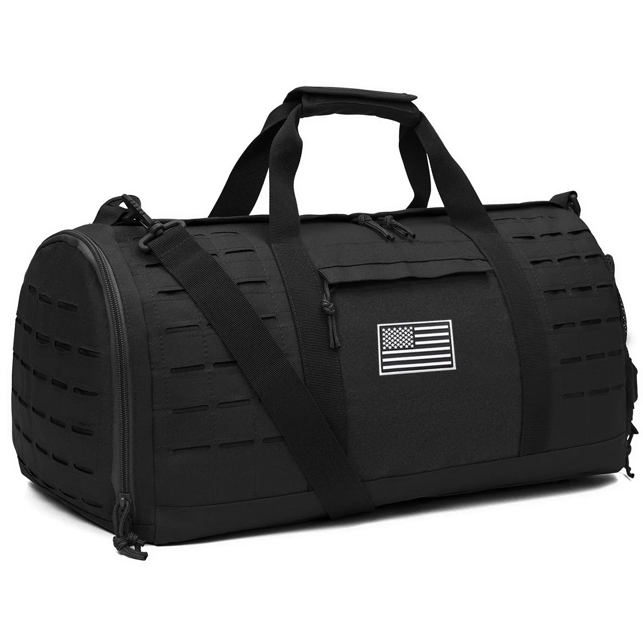 Sac de sport tactique 40 L pour homme avec compartiment chaussures, idéal pour l'entraînement, le basket-ball et les week-ends en plein air 7