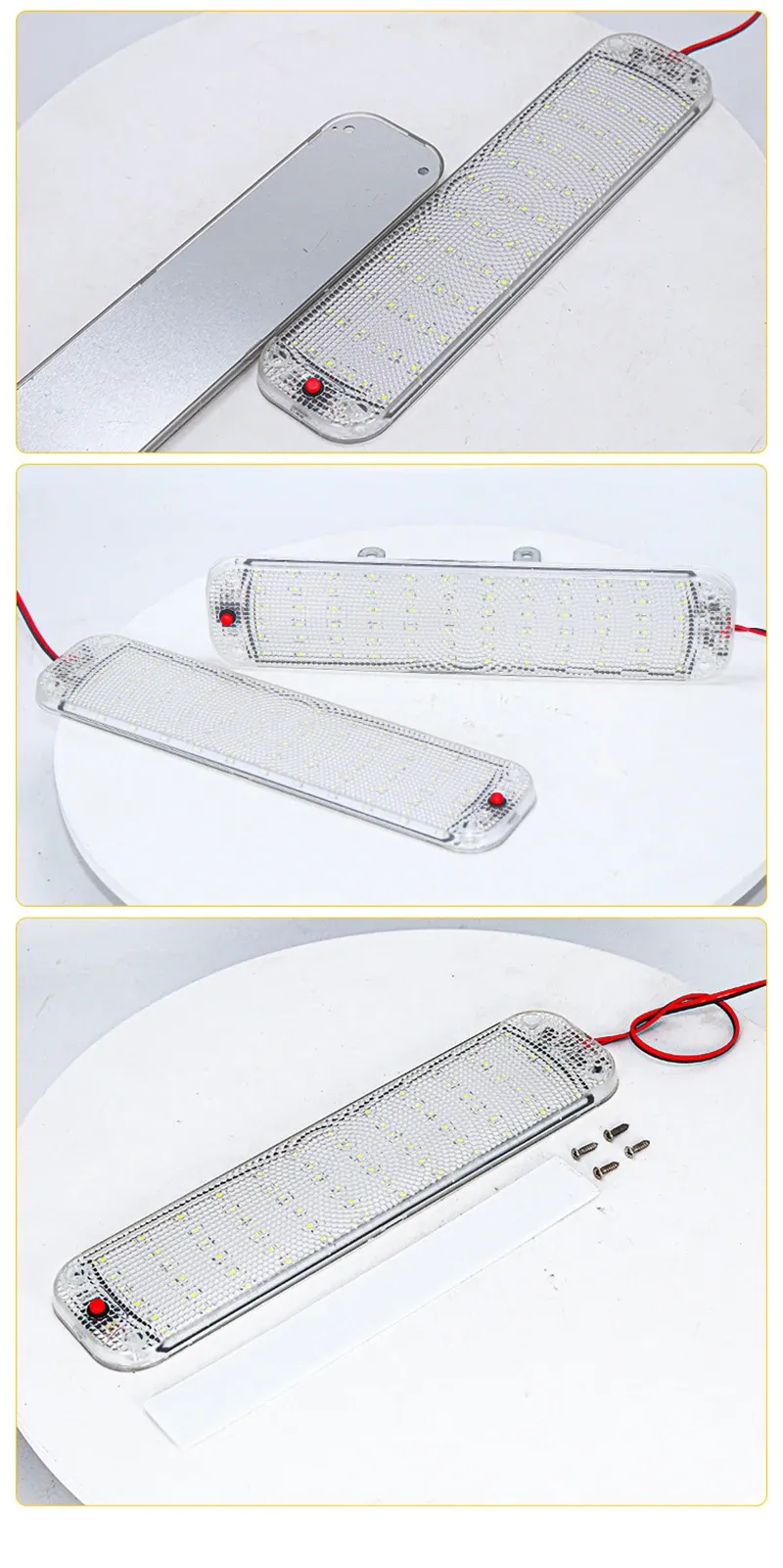Finition de la barre lumineuse intérieure