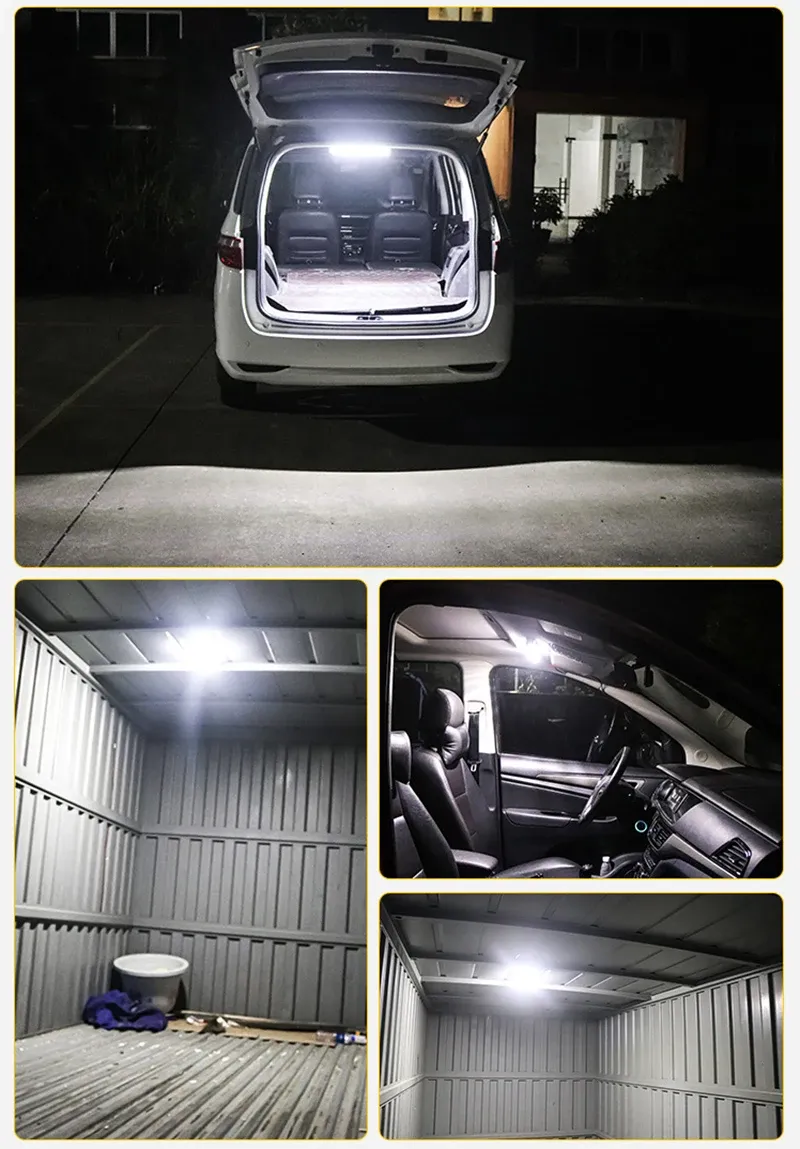 Barre lumineuse vue de côté