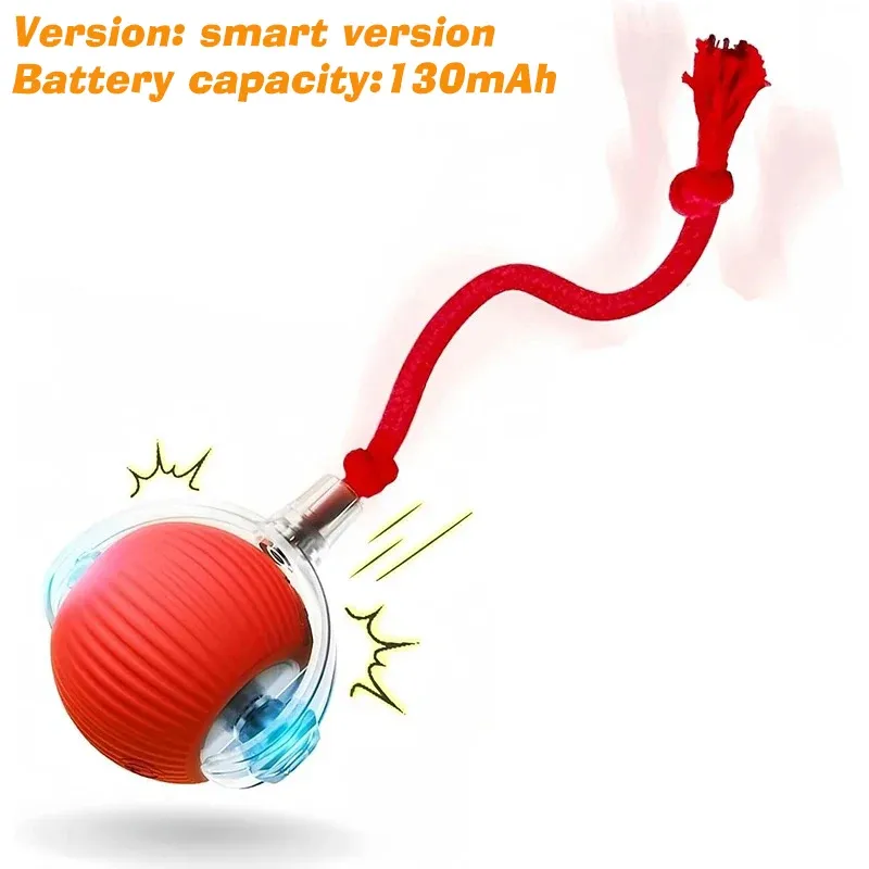 Balle interactive pour chat à roulement automatique, jouet intelligent rechargeable pour chaton 8