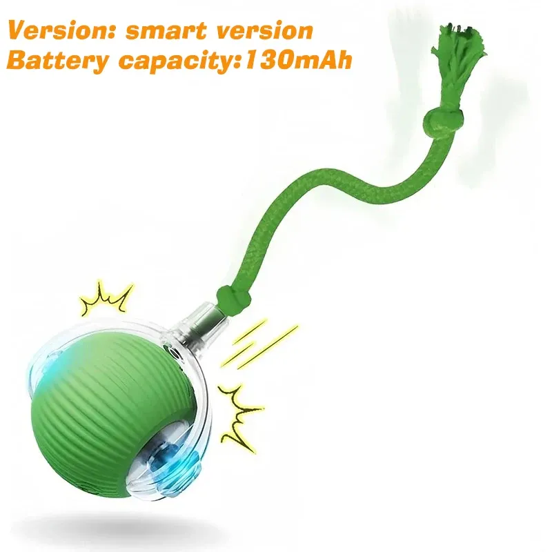 Balle interactive pour chat à roulement automatique, jouet intelligent rechargeable pour chaton 7