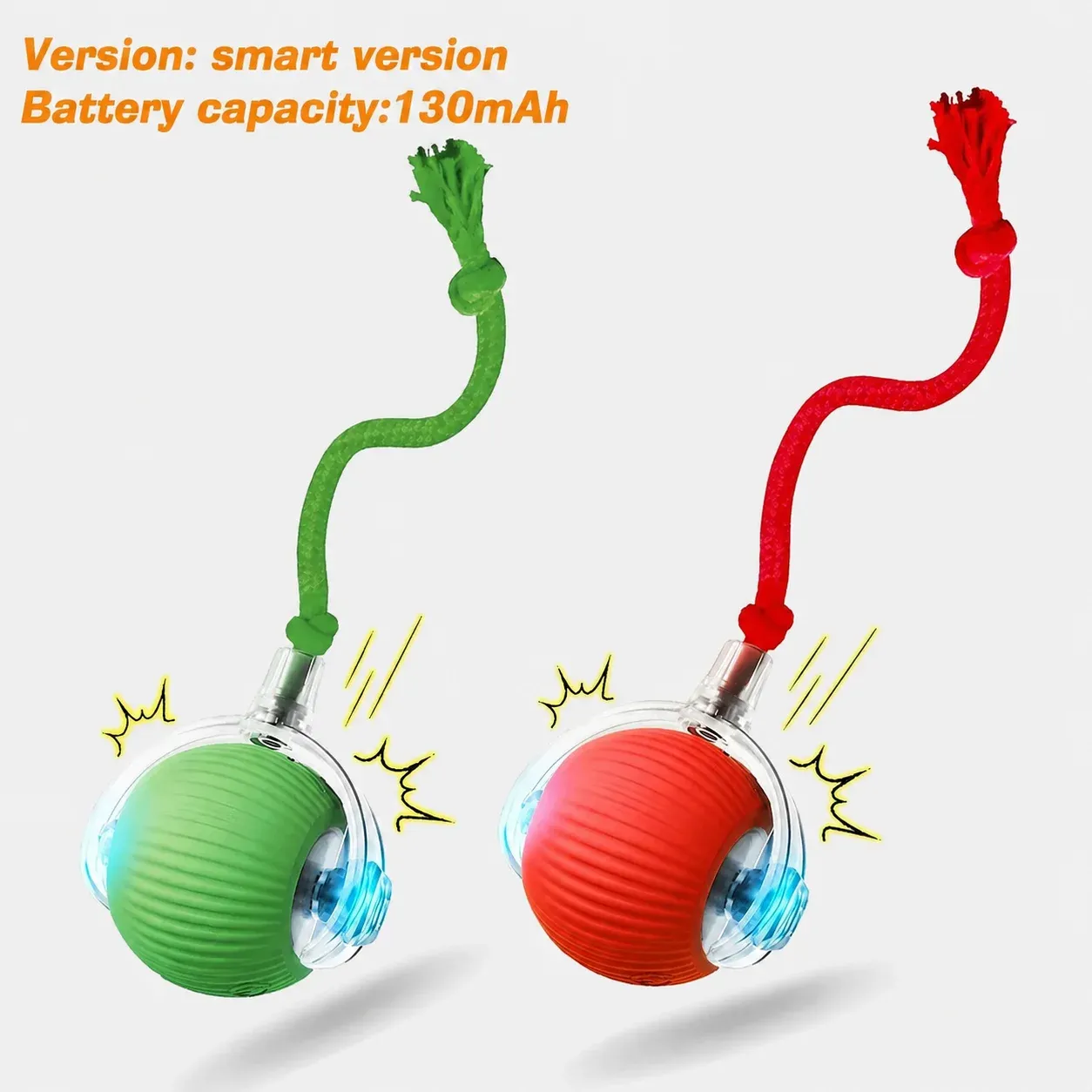 Balle interactive pour chat à roulement automatique, jouet intelligent rechargeable pour chaton 9