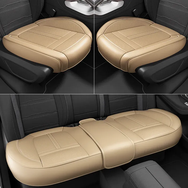 Housse de siège auto universelle en cuir PU, couverture intégrale, antidérapante et imperméable