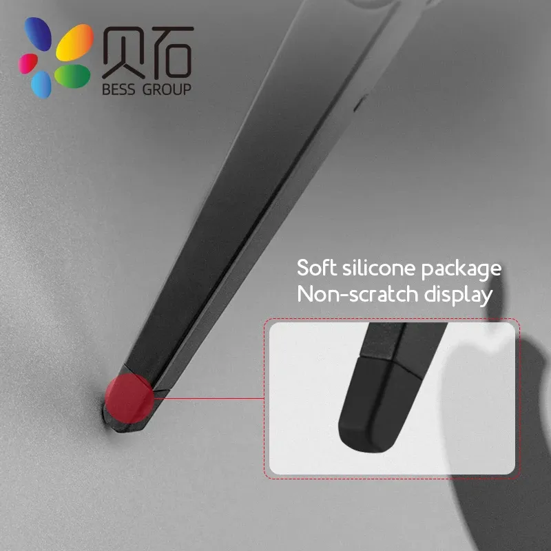 Support TV réglable avec étagère supérieure, support de bureau pour moniteur d'ordinateur 6