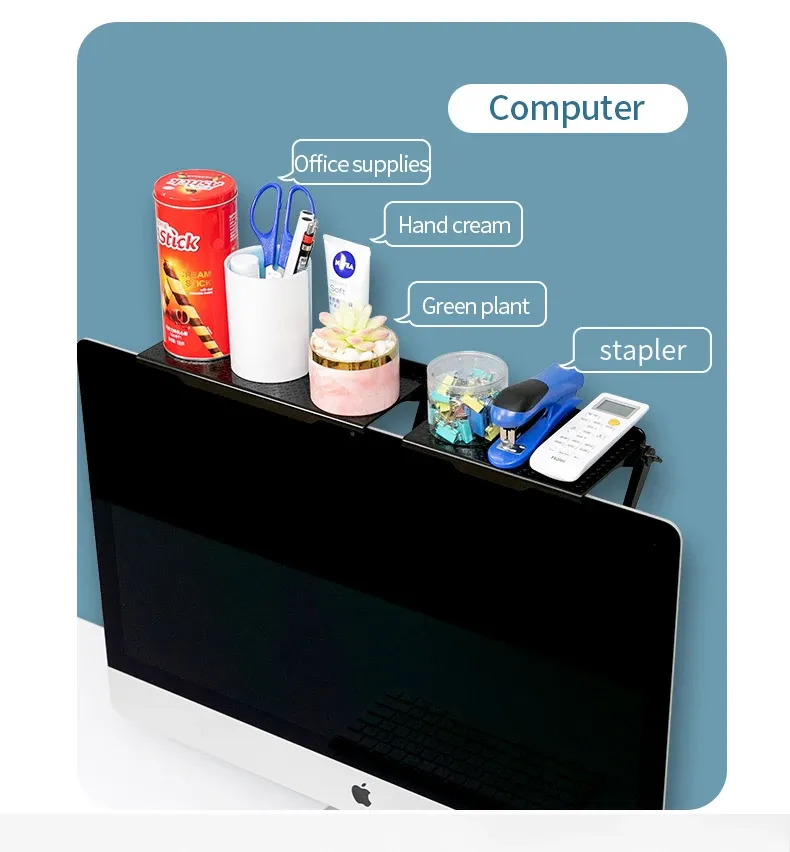 Étagère dans un espace de bureau