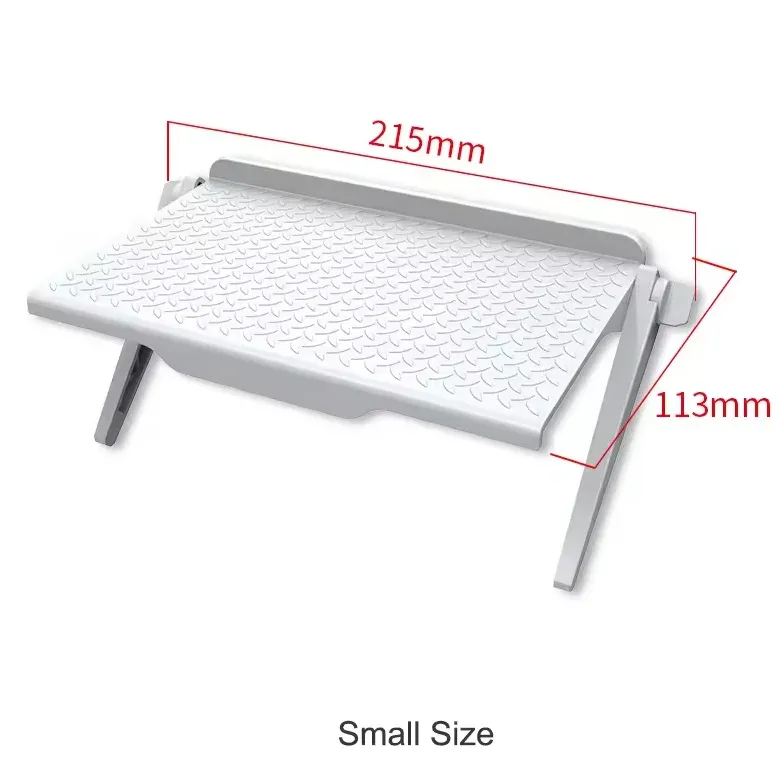 Support TV réglable avec étagère supérieure, support de bureau pour moniteur d'ordinateur 9