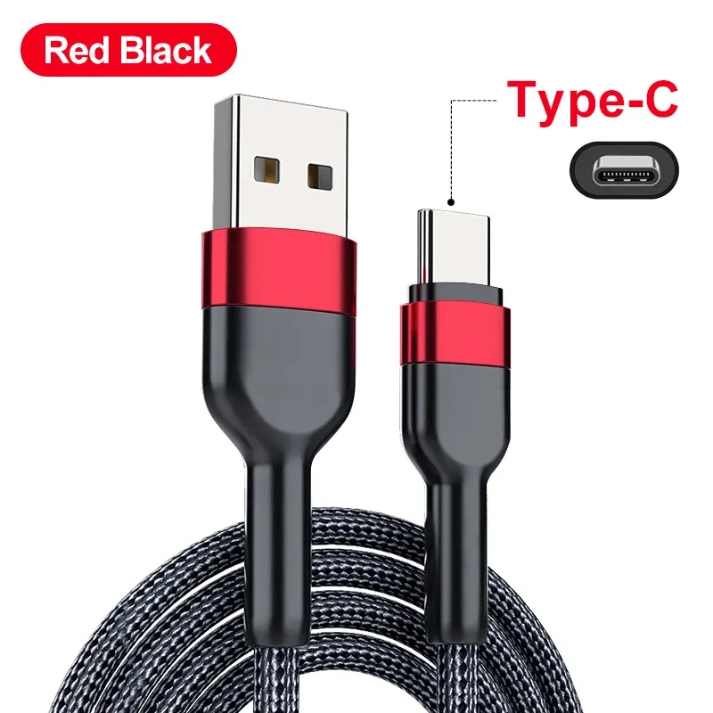 Détail du câble USB-C tressé