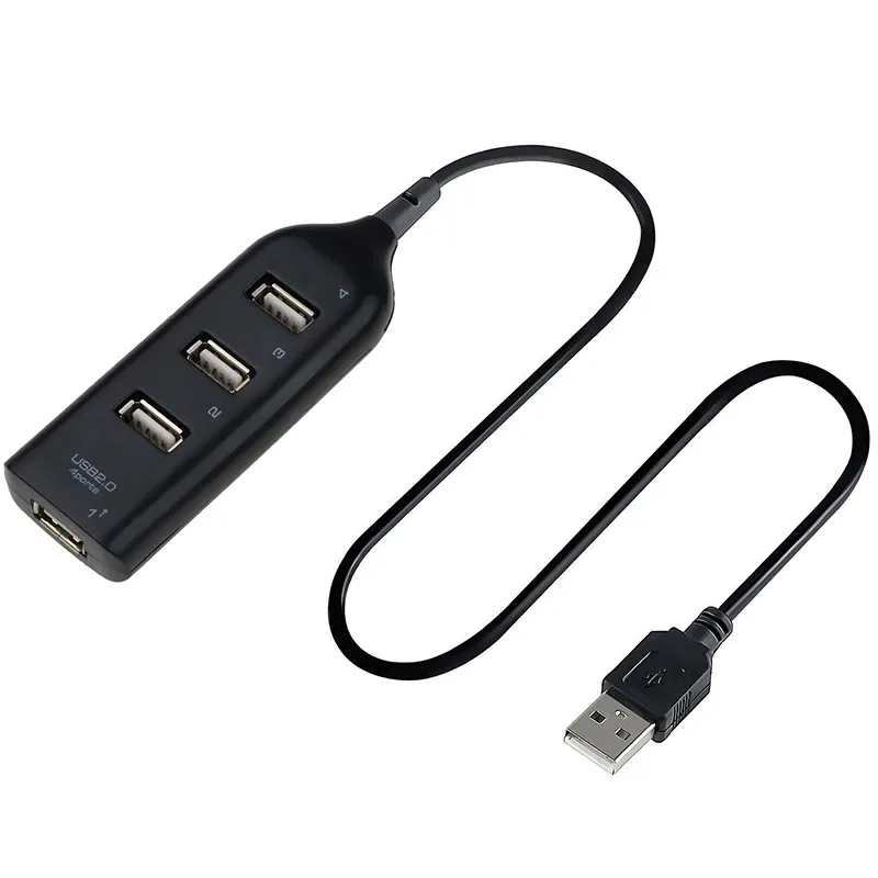 Hub USB 2.0 à 4 ports en situation d'utilisation