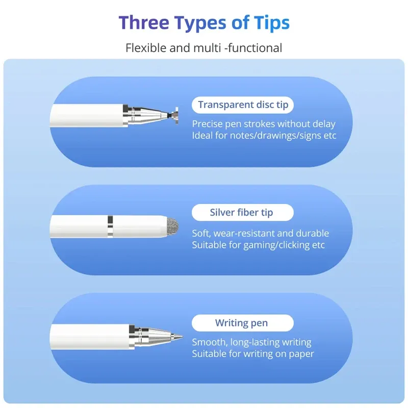 Stylet universel 3 en 1 utilisation quotidienne