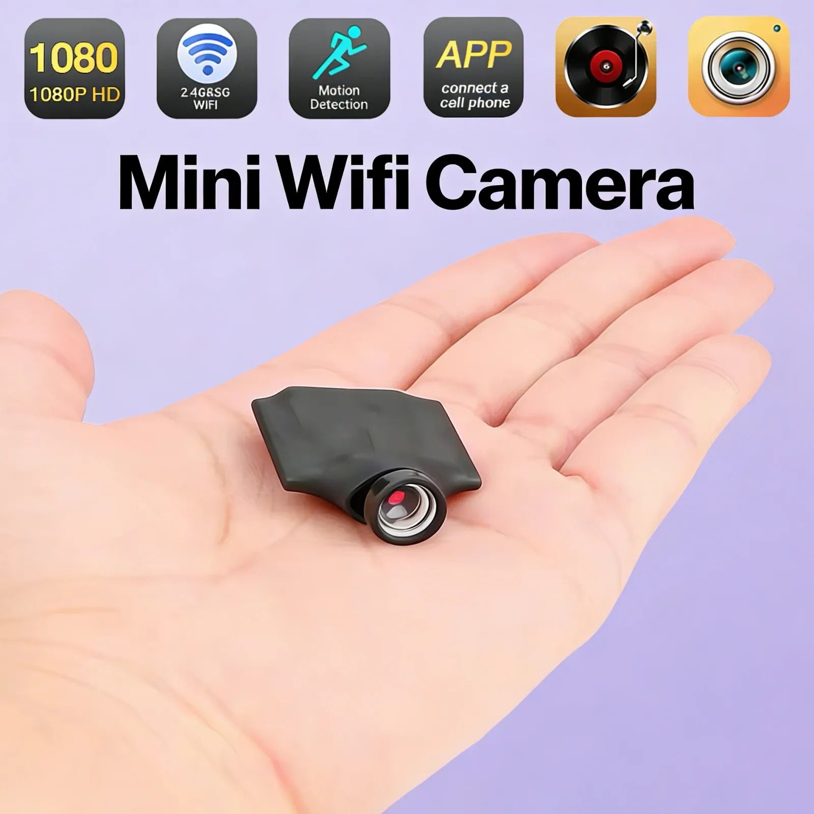 Mini caméra WiFi HD, vue d'ensemble