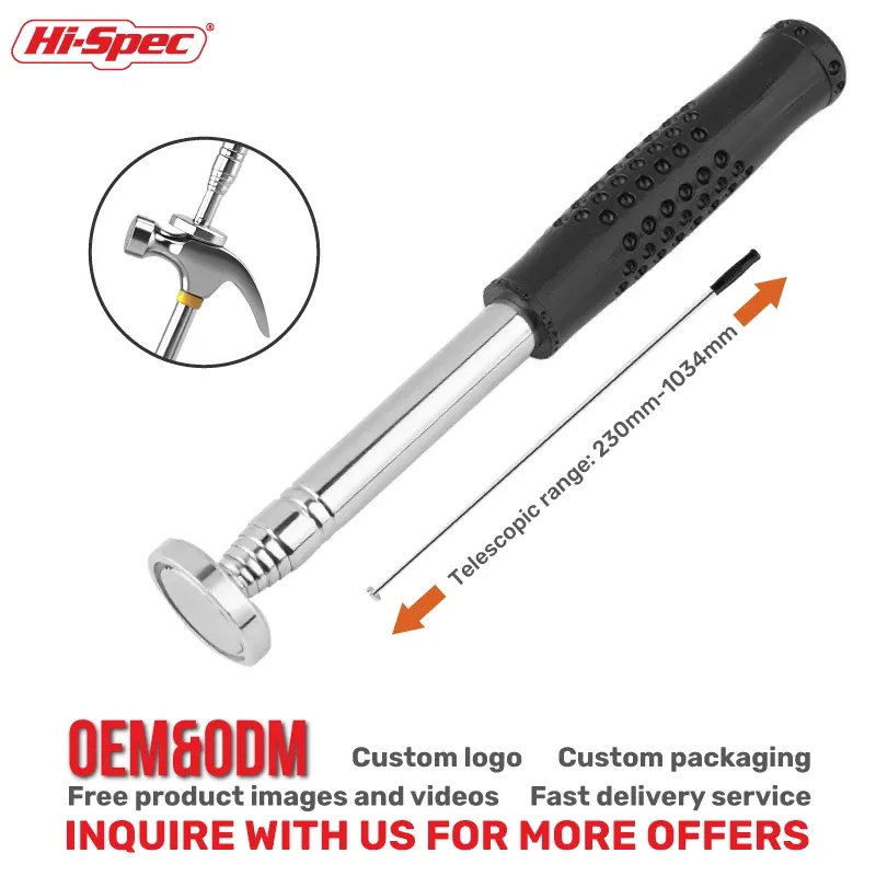 Outil de ramassage magnétique télescopique en acier inoxydable, capacité de 50 lb, pour zones difficiles d'accès 6