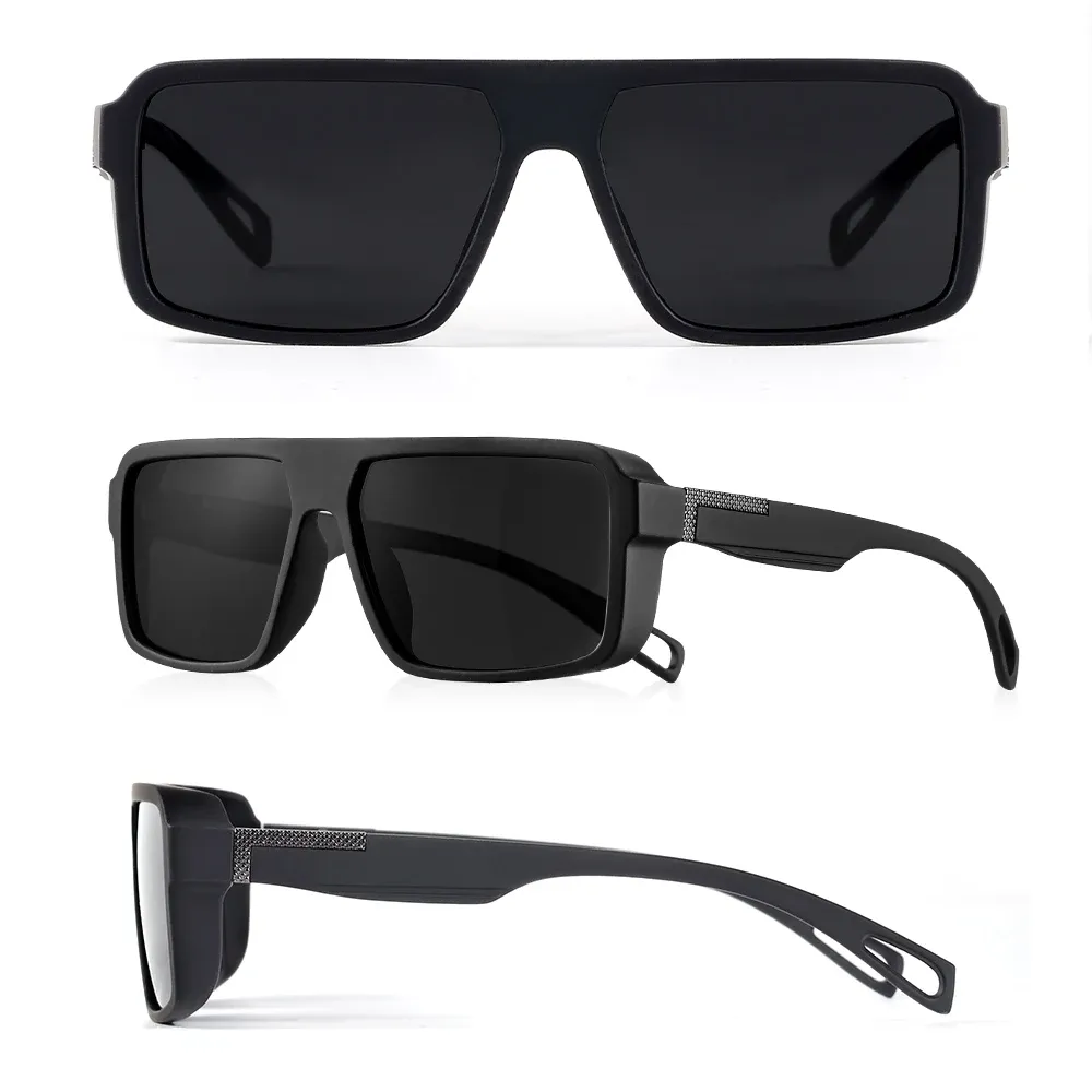 Lunettes de soleil carrées classiques CRIXALIS, polarisées, pour hommes et femmes, style vintage, idéales pour le sport, la conduite, la pêche et les activités de plein air 3