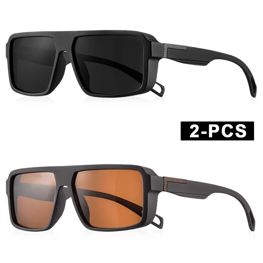 Lunettes de soleil carrées classiques CRIXALIS, polarisées, pour hommes et femmes, style vintage, idéales pour le sport, la conduite, la pêche et les activités de plein air 12