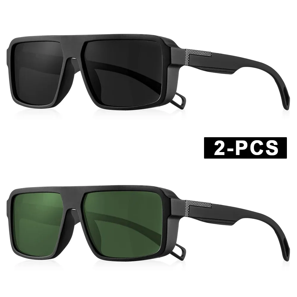 Lunettes de soleil carrées classiques CRIXALIS, polarisées, pour hommes et femmes, style vintage, idéales pour le sport, la conduite, la pêche et les activités de plein air 11
