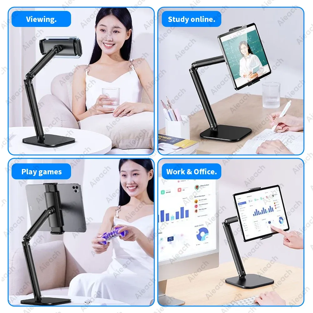 Bras flexible du support de tablette