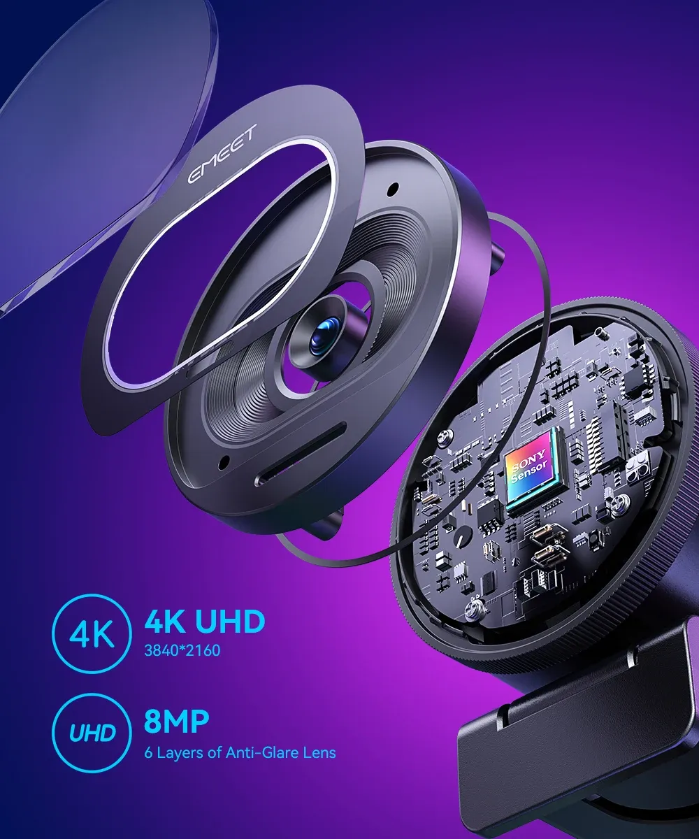 Rendu visuel de la webcam EMEET S600