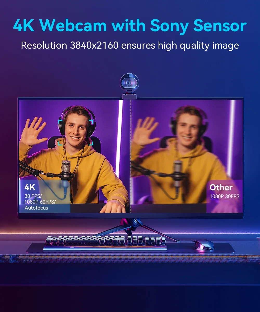 Détail de la qualité d'image EMEET S600