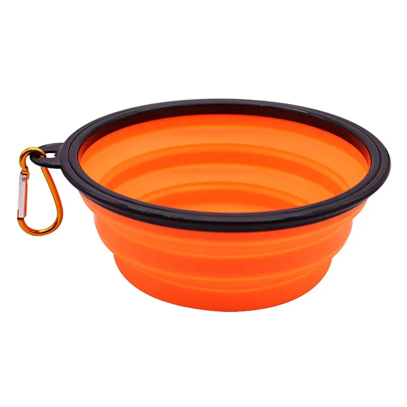 Gamelle pliable en silicone pour animaux de compagnie avec mousqueton 10