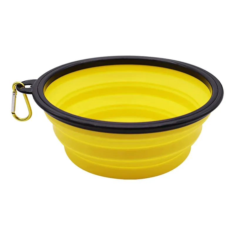 Gamelle pliable en silicone pour animaux de compagnie avec mousqueton 14