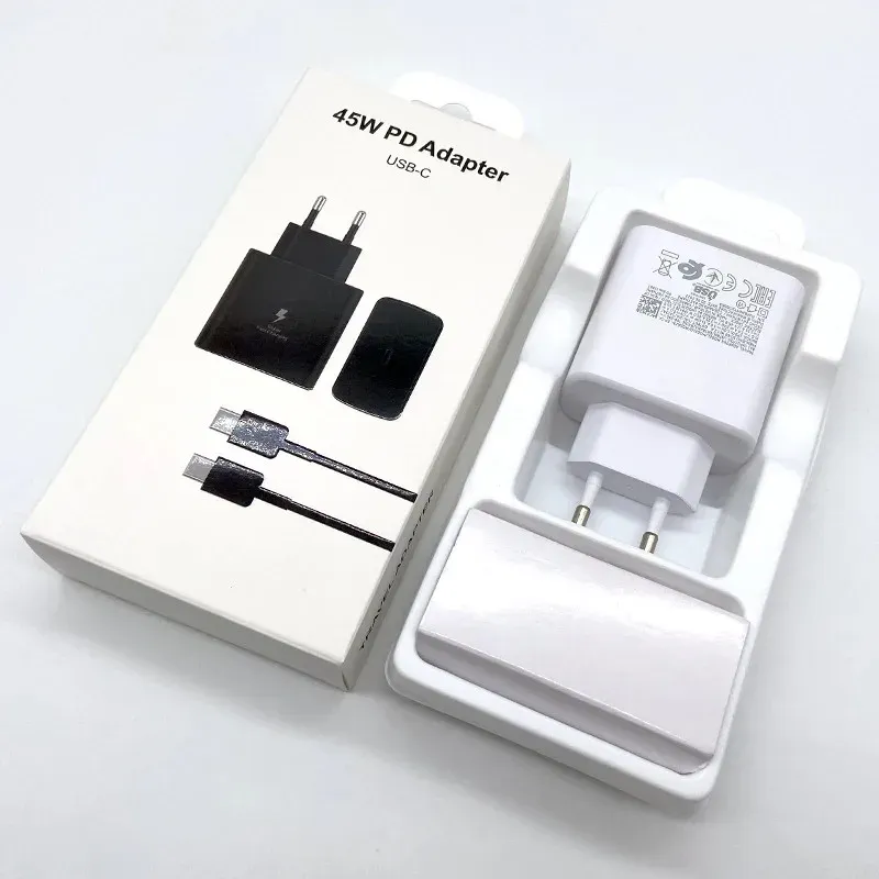 Chargeur rapide Samsung 45W, vue d'ensemble