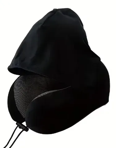 Oreiller de voyage à capuche, vue complète