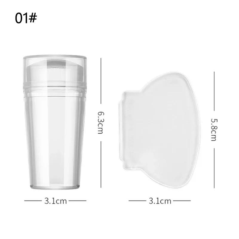 Kit de tampons et pochoirs pour nail art à la française, plaques d'estampage pour manucure 2