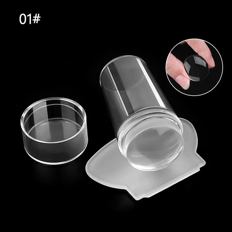 Kit de tampons et pochoirs pour nail art à la française, plaques d'estampage pour manucure 9