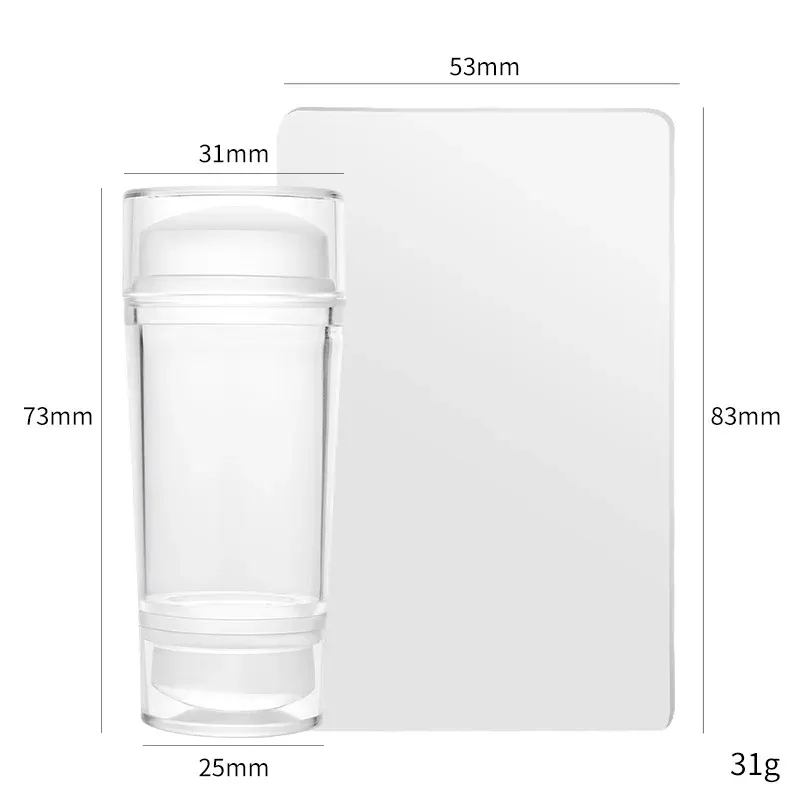 Kit de tampons et pochoirs pour nail art à la française, plaques d'estampage pour manucure 10