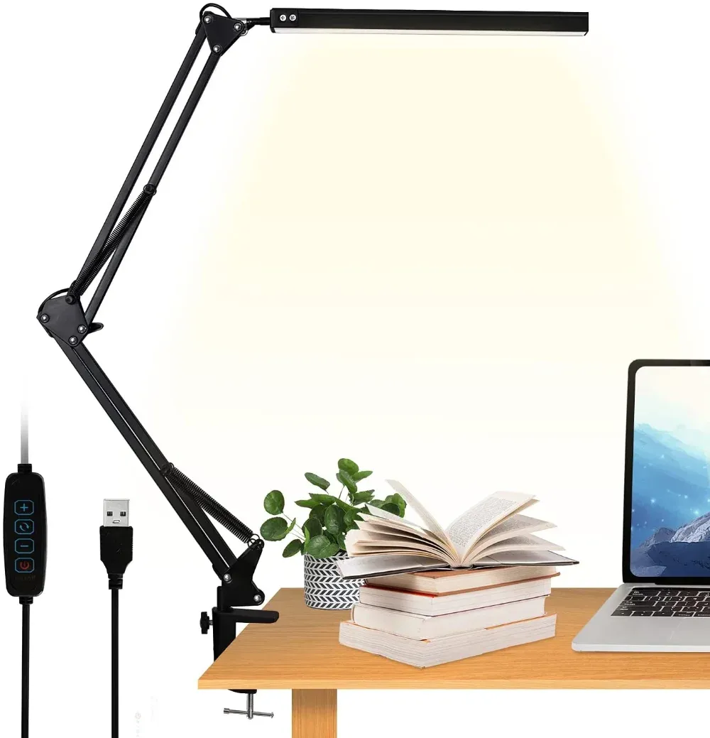 Lampe de bureau LED en utilisation