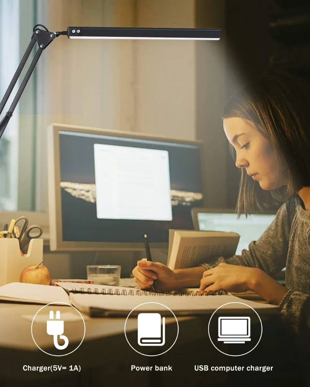Lampe de bureau LED au quotidien