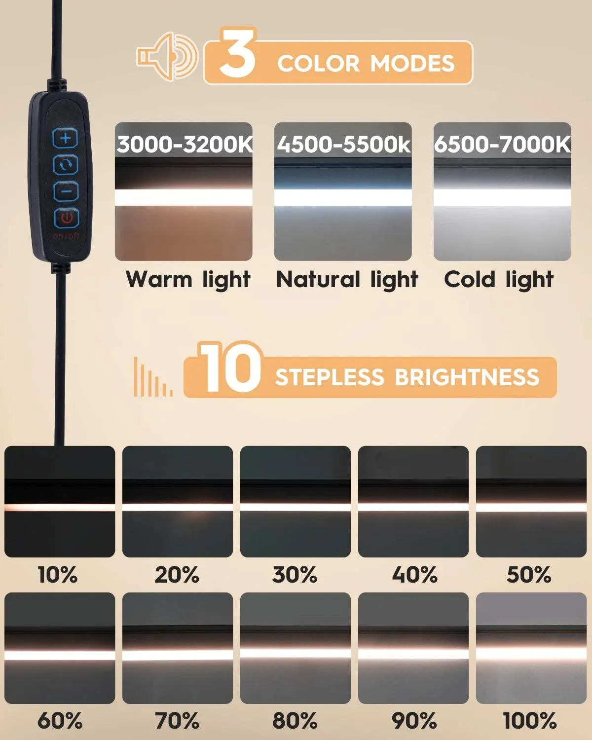 Lampe de bureau LED design minimaliste
