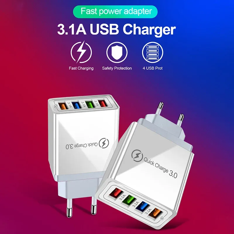 Design épuré du chargeur mural
