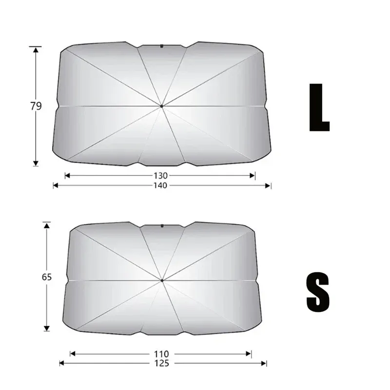 Pare-soleil pliant pour pare-brise avant, isolation thermique et protection solaire 6