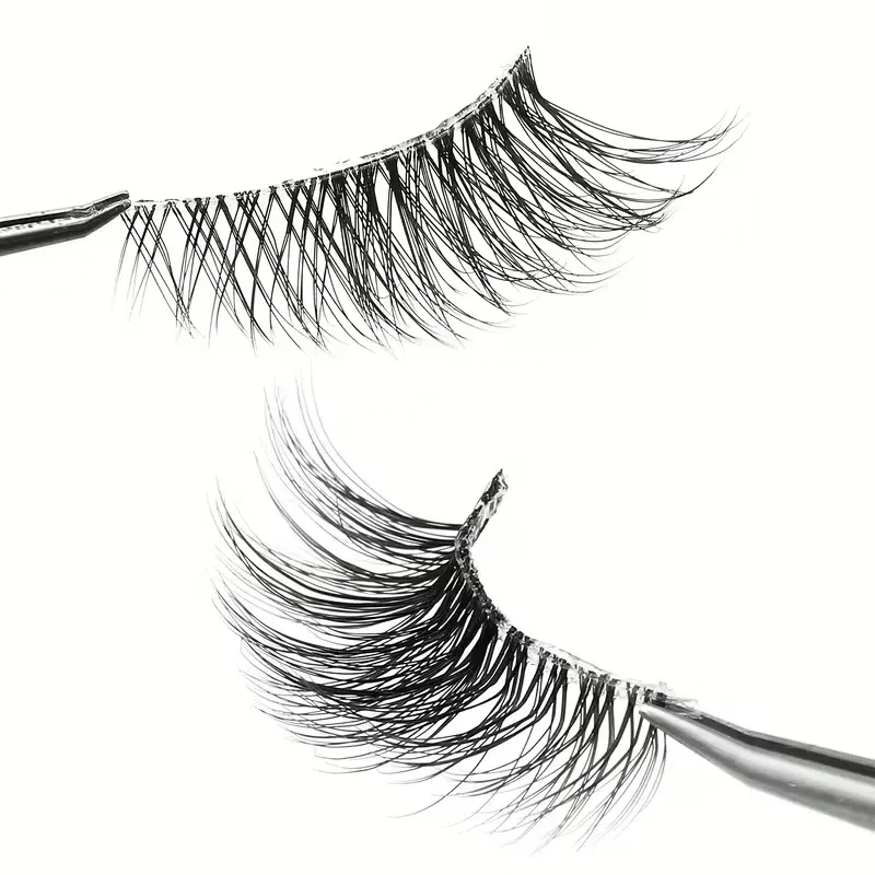 5 paires de demi-cils recourbés à l'aspect naturel, pour un volume et une définition au quotidien, pour vos rendez-vous, soirées et maquillages de scène 6