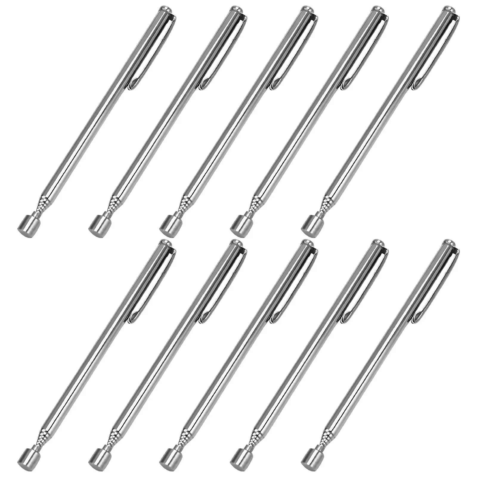 Stylo magnétique télescopique, outil de ramassage magnétique avec clip de poche, tige magnétique extensible en métal, outils de préhension, lot de 1, 3, 5 ou 10 pièces - Image 1