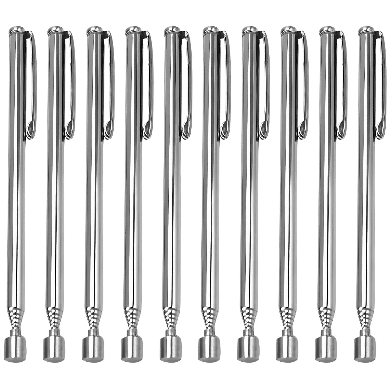 Stylo magnétique télescopique, outil de ramassage magnétique avec clip de poche, tige magnétique extensible en métal, outils de préhension, lot de 1, 3, 5 ou 10 pièces 8