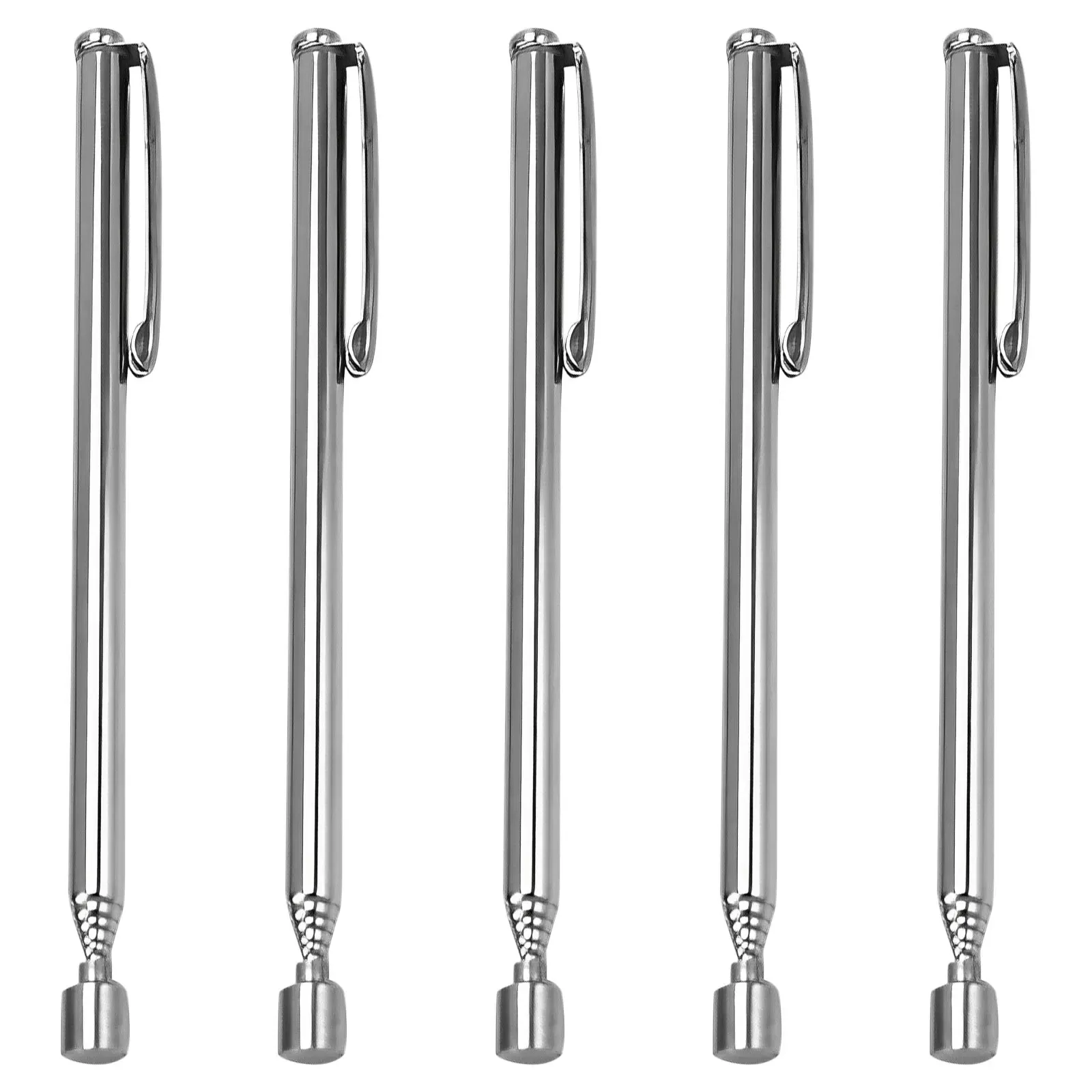 Stylo magnétique télescopique, outil de ramassage magnétique avec clip de poche, tige magnétique extensible en métal, outils de préhension, lot de 1, 3, 5 ou 10 pièces 10