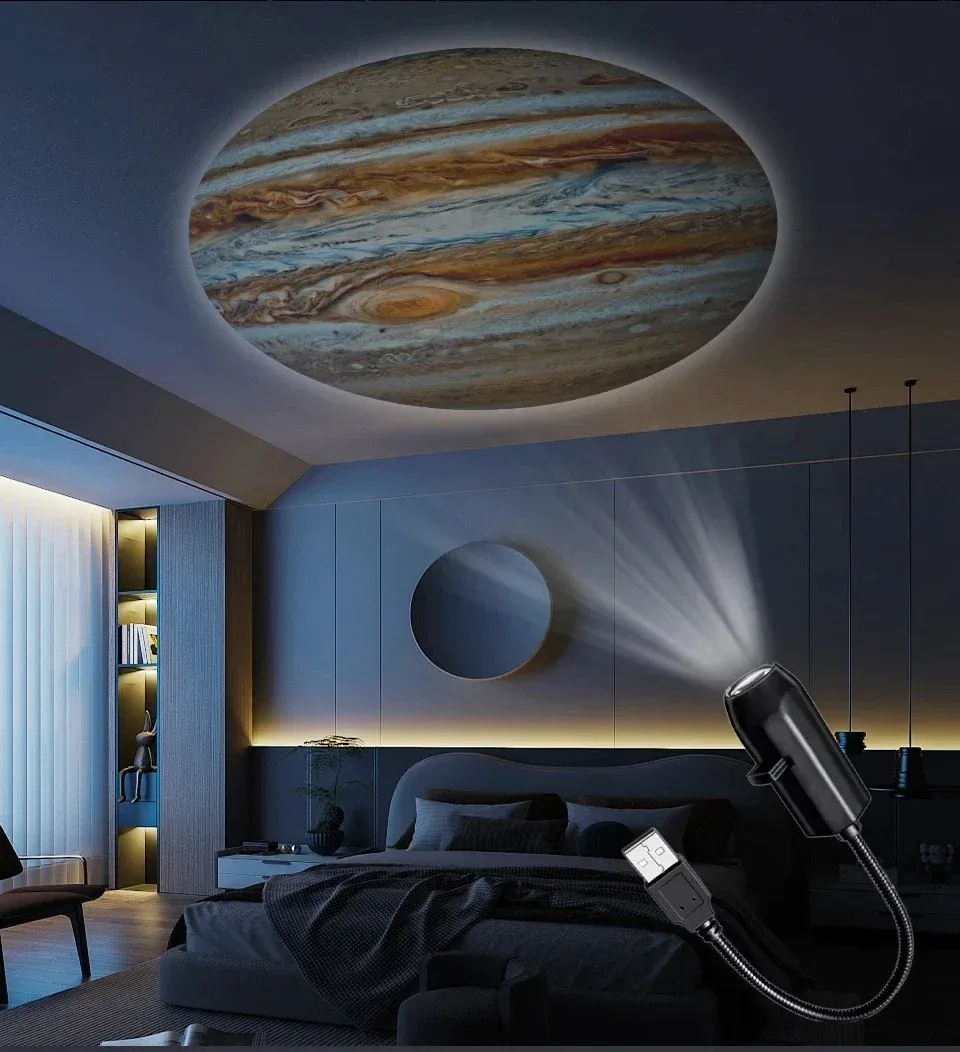 Projecteur USB lumière Halloween lune, vue détaillée 15