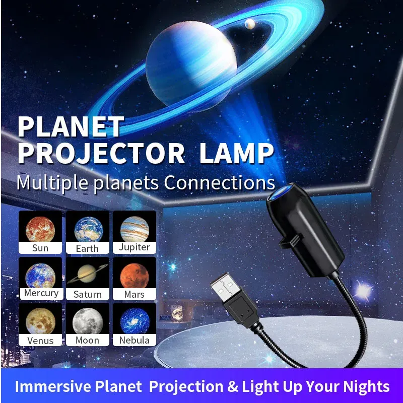 Projecteur USB lumière Halloween lune, vue détaillée 18
