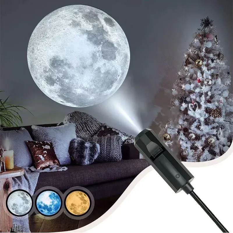 Projecteur USB lumière Halloween lune, vue détaillée 17