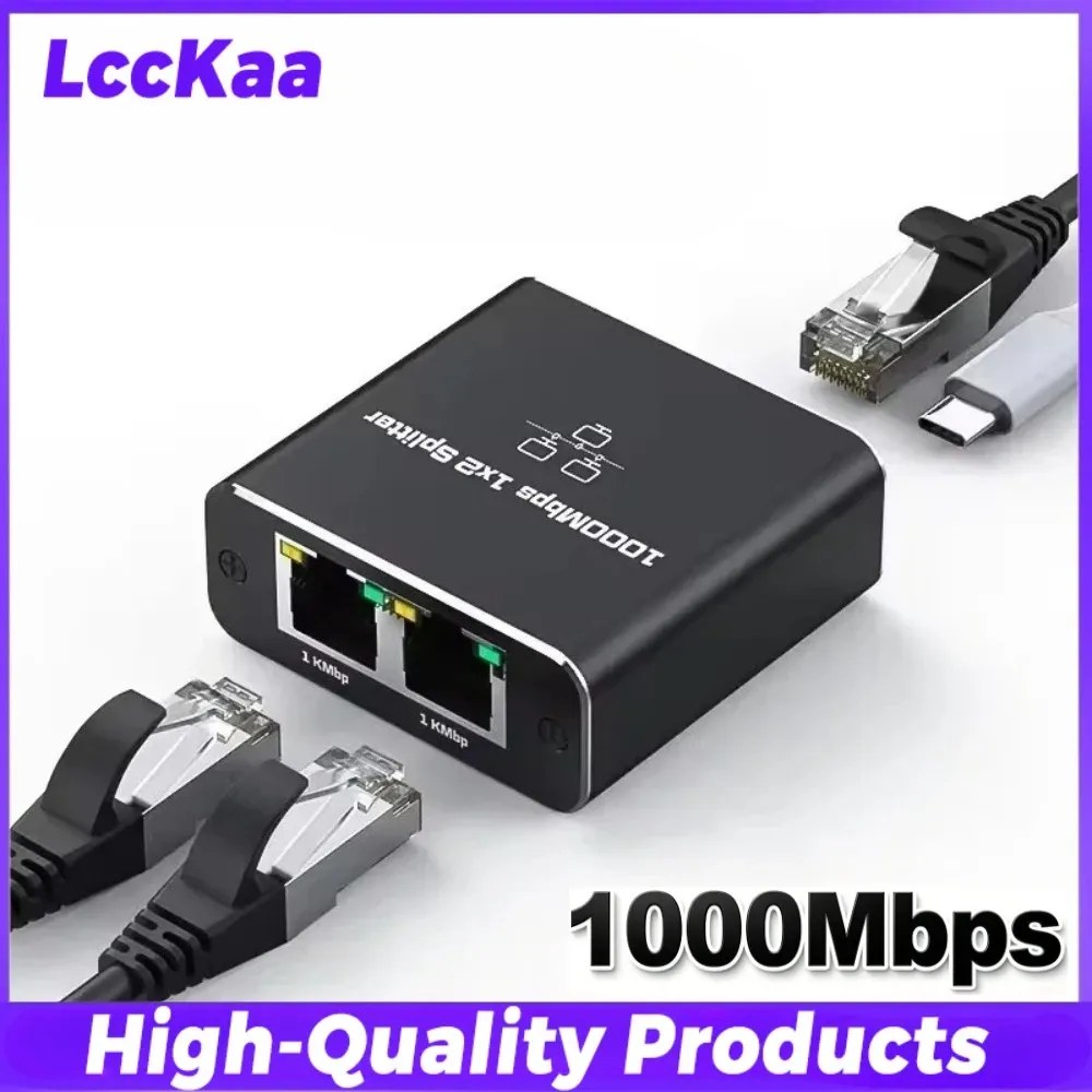 Commutateur Ethernet Gigabit 1000 Mbps, répartiteur RJ45 1 vers 2/3/4 ports, adaptateur d'extension LAN pour routeur, PC et ordinateur portable 7